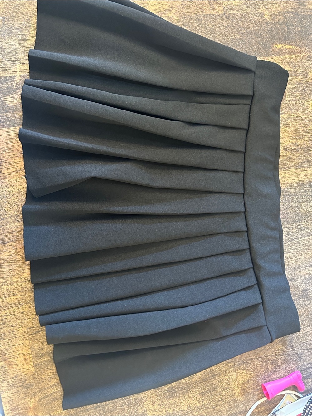 SHEIN Black Pleated Mini Skirt